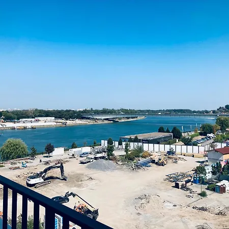 Apartament Waterfront Kalemegdan And River View With Garage Belgrad